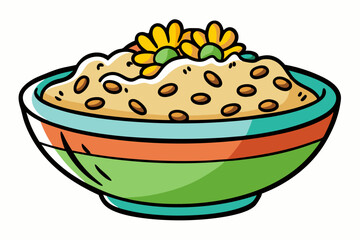 Ideal for use in breakfast-themed designs, food packaging, children's content, or educational materials