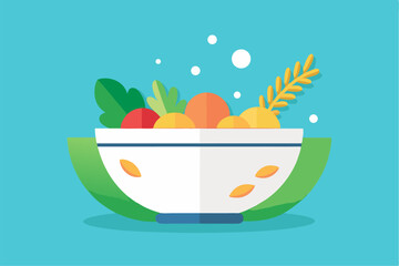 Ideal for use in breakfast-themed designs, food packaging, children's content, or educational materials