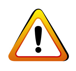 Warning red sign. Attention sign. Vector illustration