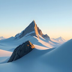 Explore majestic snowy mountain peaks landscape wallpaper background scenic view adventure travel