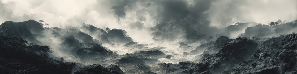 Moody, atmospheric mountain landscape. Perfect for fantasy, adventure, or game design. Ideal for websites, game backgrounds, and more.