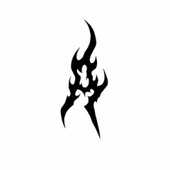 Abstract tribal letter A vector art tattoo elements