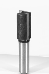milling wood cutter blades on white background - woodworking tool