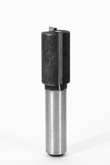 Cylinder milling wood cutter on white background - woodworking tool
