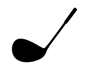 golf club flat icon. golf stick for sports design. vector illustration on transparent background.