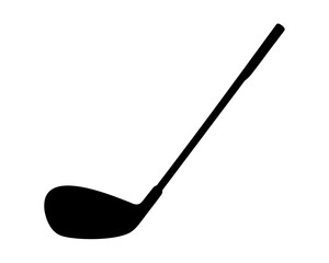 golf club flat icon. golf stick for sports design. vector illustration on transparent background.