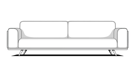 Comfortable Two-Seater Sofa for Living Room Relaxation Stylish Seating Arrangement Idea