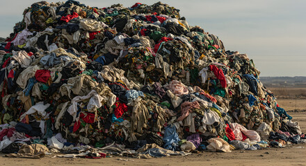 Massive Textile Waste Pile: Environmental Concerns and the Fashion Industry's Impact