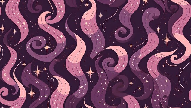 Vibrant Seamless Pattern of Colorful Lo Shapes