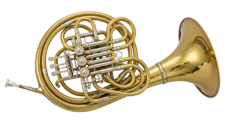 Isolated French Horn