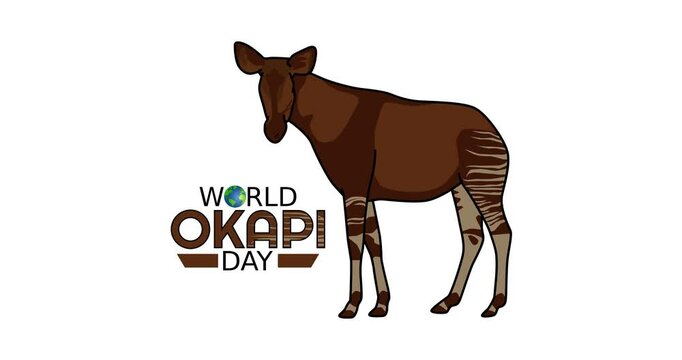 world okapi day video, ideal for world okapi day celebration