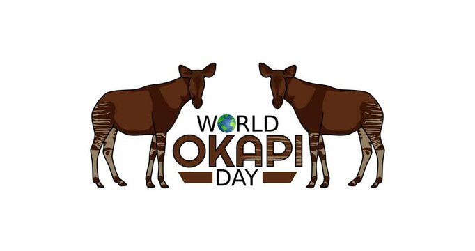 world okapi day video, ideal for world okapi day celebration