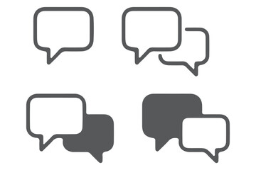 Fototapeta premium comment icon speech bubble symbol Chat message icons - talk message 