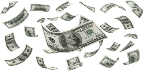 dollar symbol made of dollars