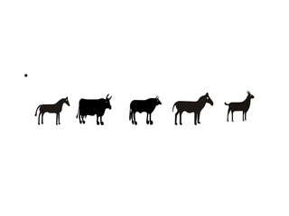 Domestic Animals Editable Line Icon Set contains such icons as Sheep, Goat, Cattle, Cow, Turkey, Horse, Chicken, Bird, Donkey, Cat, Dog and so on. Icon set of farm animals on white background