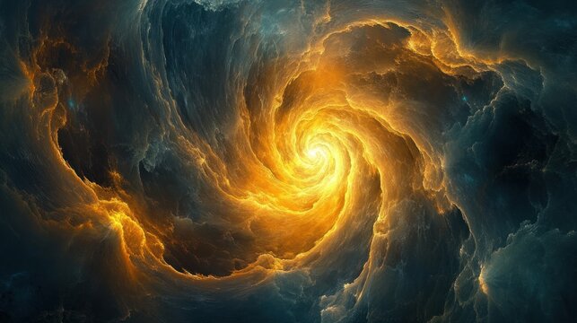 Abstract spiral nebula