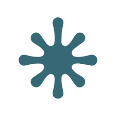 Neuron logo or nerve cell logo with concept vector illustration template.