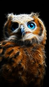 Fractal Little Owl 
