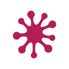 Neuron logo or nerve cell logo with concept vector illustration template.