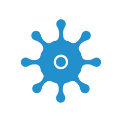 Neuron logo or nerve cell logo with concept vector illustration template.