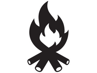 CAMPFIRE SILHOUETTE