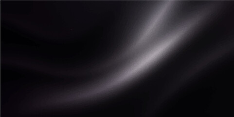 Abstract black and white background with metallic texture and dark, flowing digital art