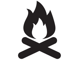 CAMPFIRE SILHOUETTE