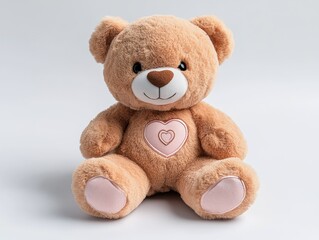 Obraz premium Cute teddy bear with heart