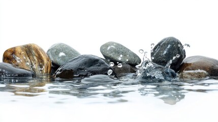 Serene Stones and Water