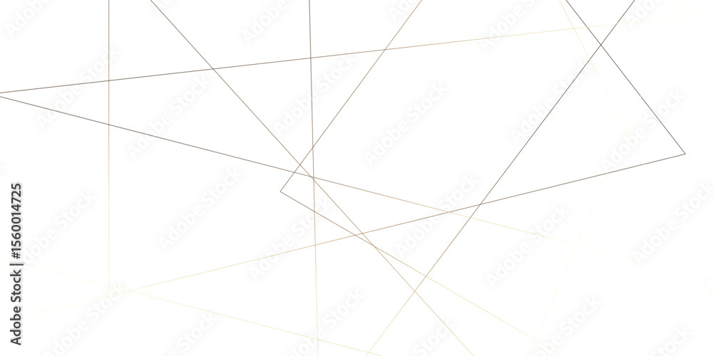 Poster seamless random geometric golden square lines pattern on a transparent background. realistic line ge