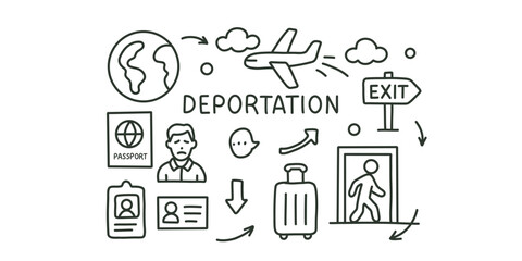 illustration on deportation and legal regulation