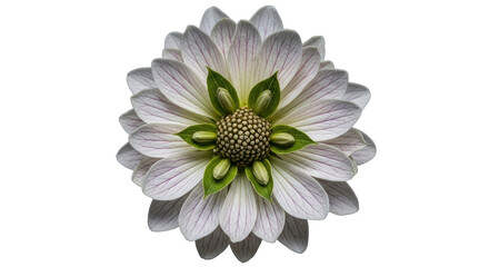 Isolated White Dahlia