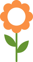 flower icon set vector illustrations