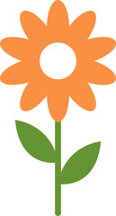flower icon set vector illustrations