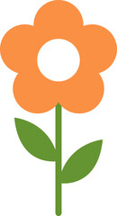 flower icon set vector illustrations