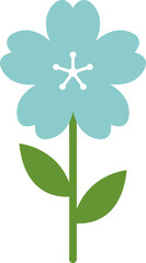 flower icon set vector illustrations