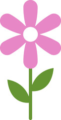 flower icon set vector illustrations