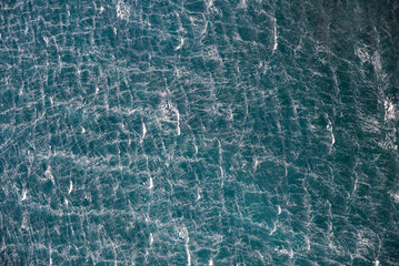 Dynamic texture of rippling sea waves stirred by strong wind or storm. Ideal as a natural ocean...