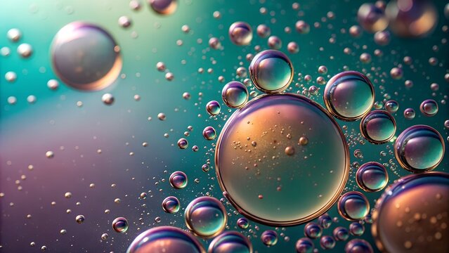 Colorful abstract oil bubbles macro background for contributor stock adobe