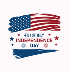 Happy Independence Day 4th july celebration design