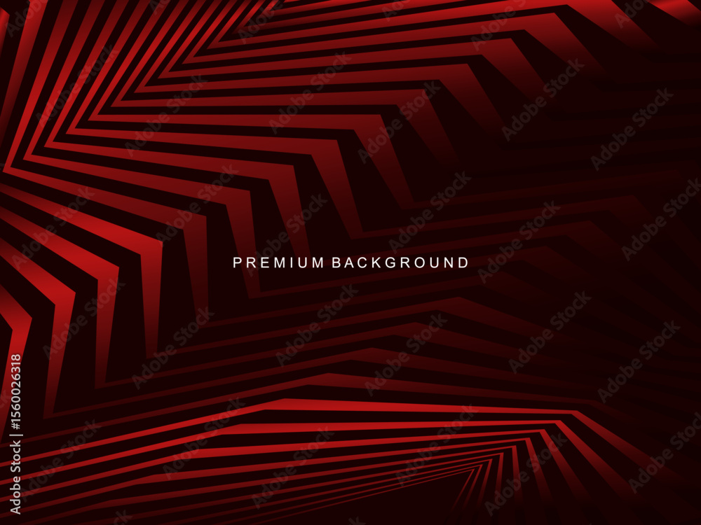 Poster Modern abstract background with gradient red lines that creates a dynamic visual effect and is suitable for a variety of luxury digital designs.