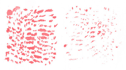 Natural strawberry pink color — Abstract hand painted texture. Points and Dots pattern for packaging, cosmetic labels. Template banners, fashion backdrops. Minimal calligraphy doodle style.