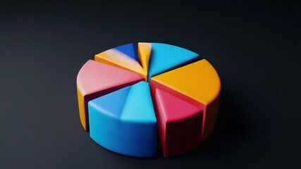 3d Financial And Stock Market icon Investment pie 4K Videos - Powered by Adobe