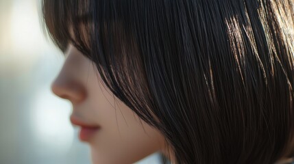 Woman profile portrait