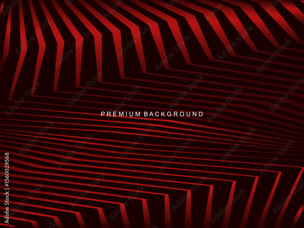 Poster Modern abstract background with gradient red lines that creates a dynamic visual effect and is suitable for a variety of luxury digital designs.