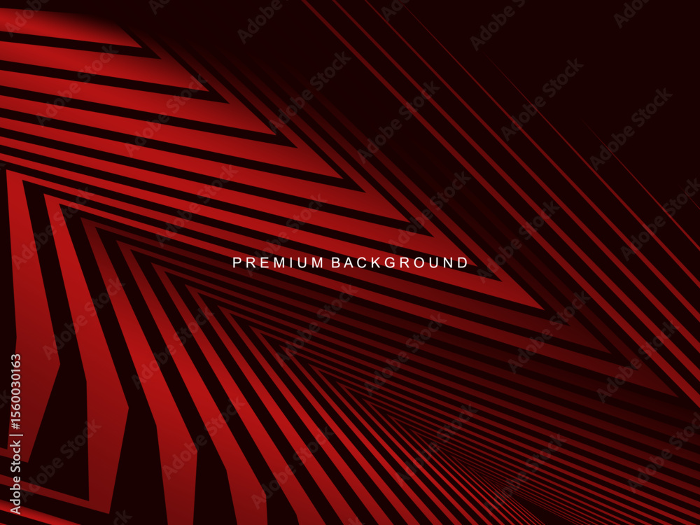 Poster Modern abstract background with gradient red lines that creates a dynamic visual effect and is suitable for a variety of luxury digital designs.