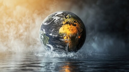 Earth globe concept