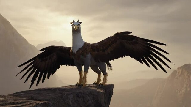 Hippogriff. Mythological animal.