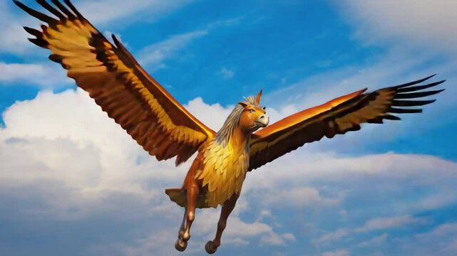 Hippogriff. Mythological animal.