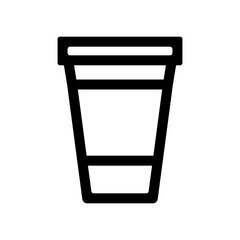 ドリンクのテイクアウト容器のアイコンイラスト